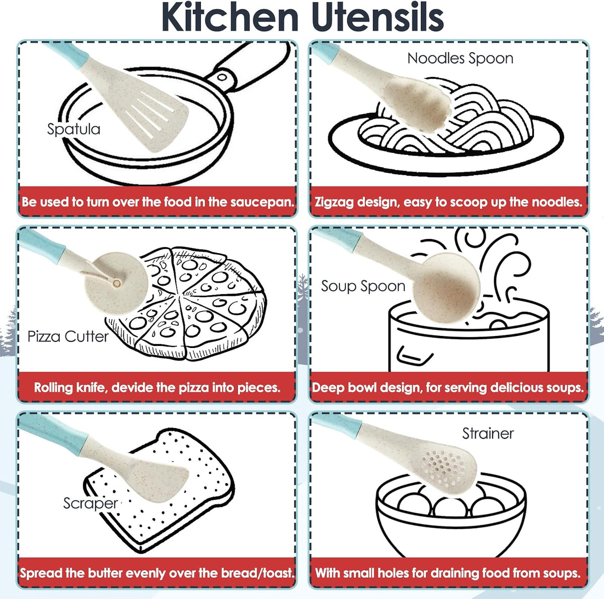 Play Kitchen Pots y Pans Set, Pretend Play Utensils Accessories