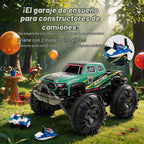Coche de control remoto, Camión de control remoto, 2.4Ghz Todo Terreno fuera de carretera Monster Truck RC Coches Juguetes (Verde)