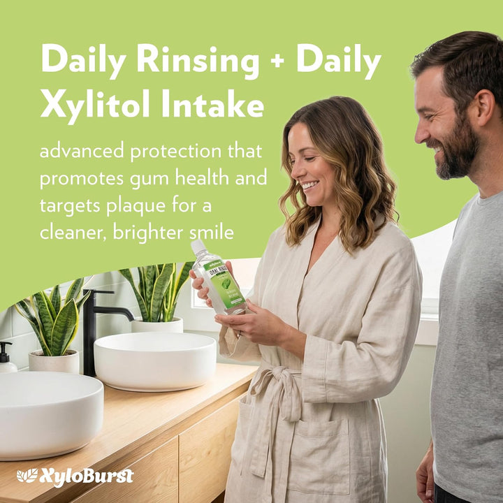 Xyloburst Enjuague bucal natural de enjuague bucal con xilitol, enj...