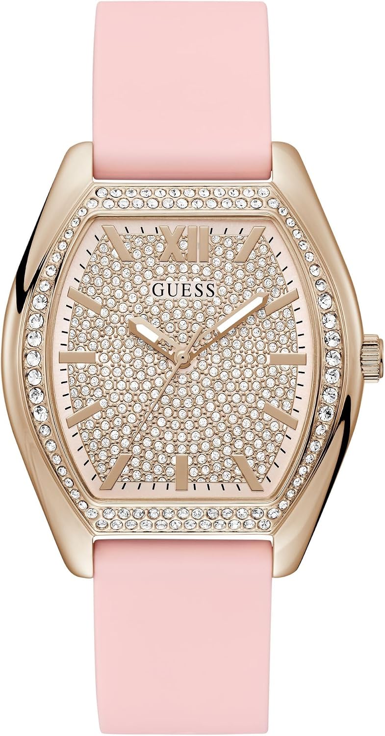 GUESS Reloj de tendencia de 1.6 in para mujer | Resistencia al agua 30M