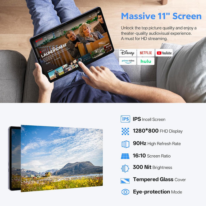 Tableta Android 16 de 2025 con teclado, 20 GB + 128 GB, tableta de...