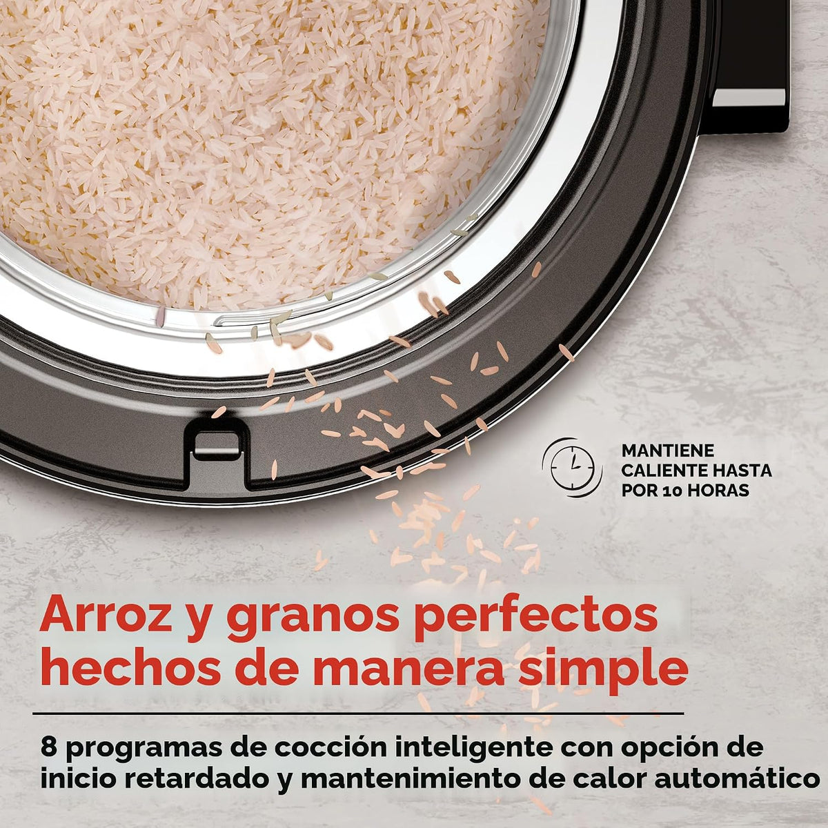 Instant Olla arrocera de 20 tazas, olla multicocción de arroz y granos con tecnología de reducción de carbohidratos sin comprometer el sabor o la textura, de los fabricantes de Instant Pot, incluye 8 ajustes preestablecidos de cocción