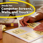 Post-it Notas superadhesivas 100% recicladas, 3 x 3 pulgadas