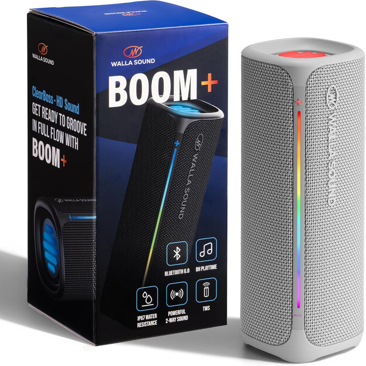Walla Boom+ Altavoz Bluetooth portátil \u2013 Audio de alta potenci...