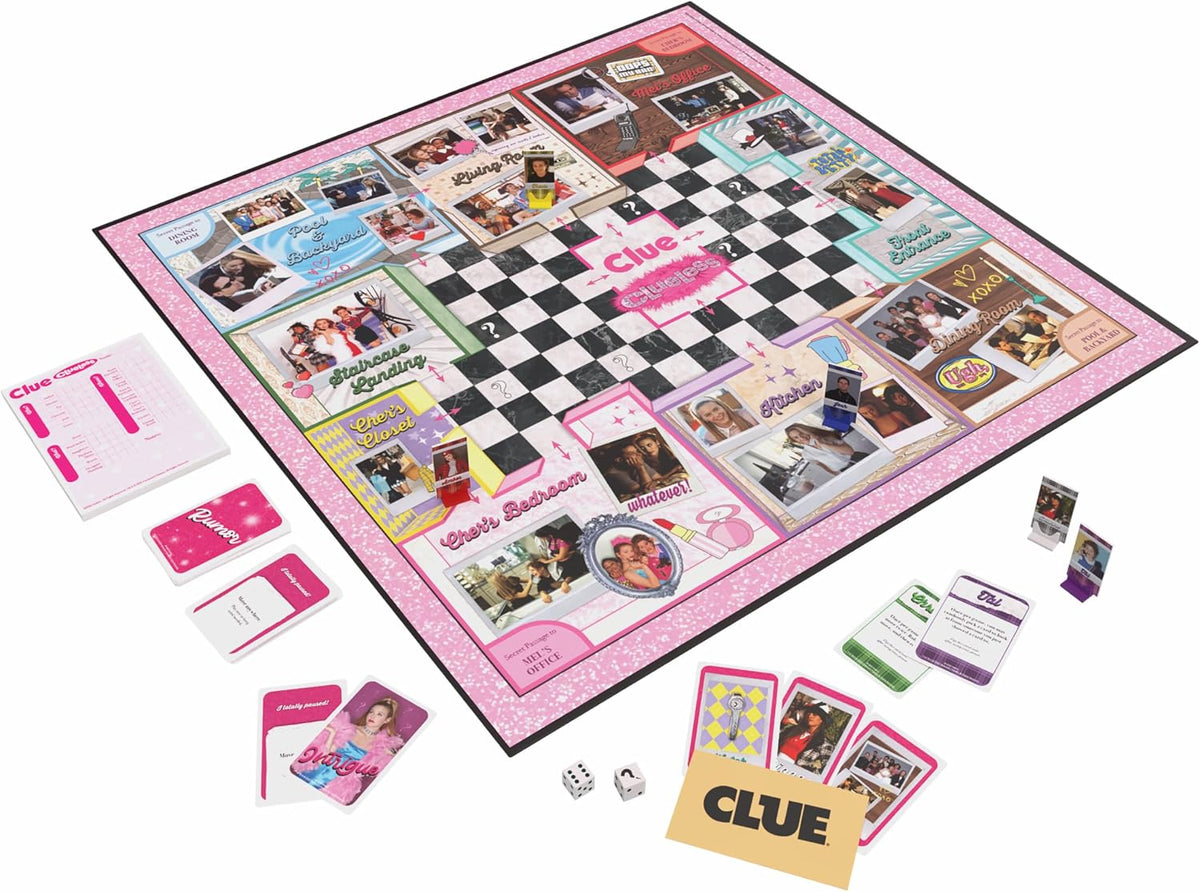 CLUE: Juego de mesa sin pista, explora, deduce y resuelve el misterio de la película de los 90
