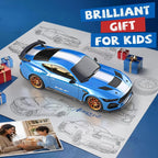 Ford Auto de control remoto para niño (escala 1:24 Shelby Super Snake-azul)