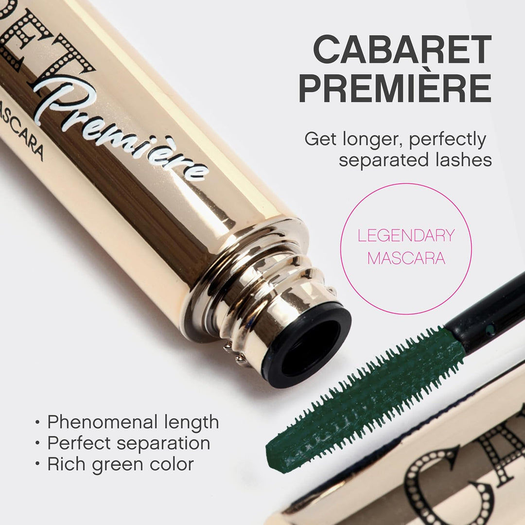 Vivienne Sabó Cabaret Premiere - Máscara de pestañas verde, volumen...