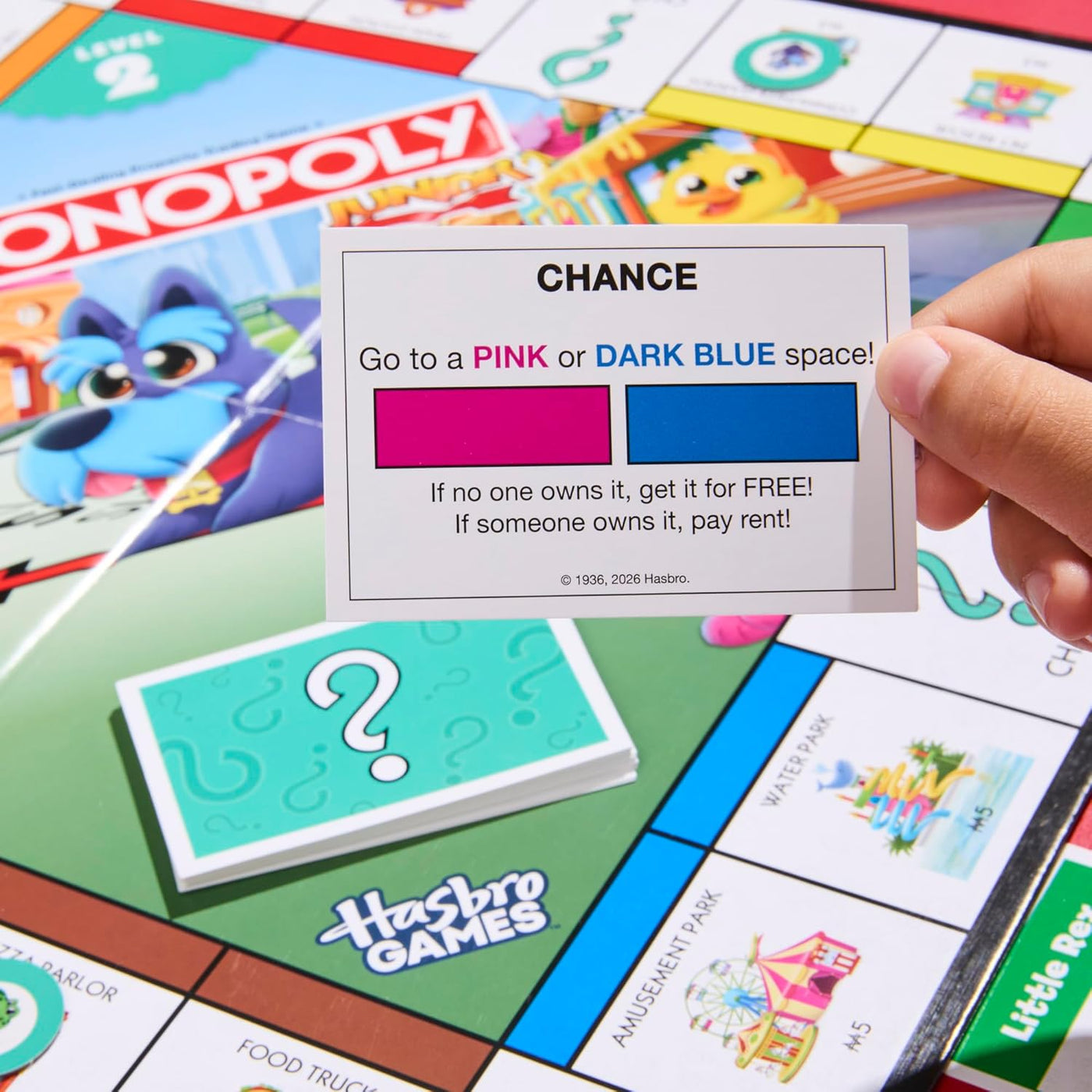 Monopoly Junior Juego de mesa 2 juegos en 1 para niños