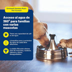 PetSafe Drinkwell Fuente inoxidable para múltiples mascotas, rojo, 8 libras (PWW00-13705)