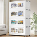BROVIEW Contenedor de almacenamiento apilable extragrande de 600 cuartos de