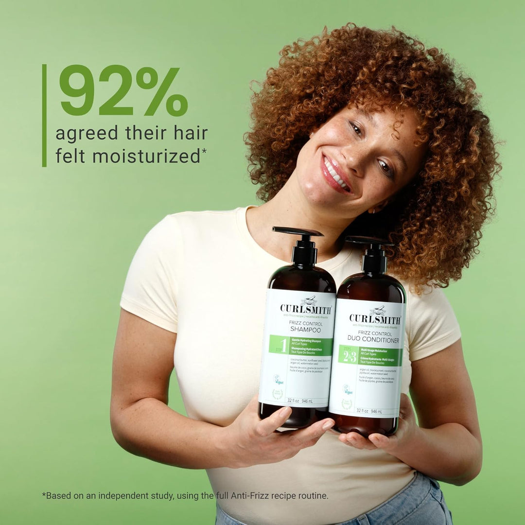 CURLSMITH Frizz Control Shampoo - Frizz-Fighting Shampoo for Curls,...