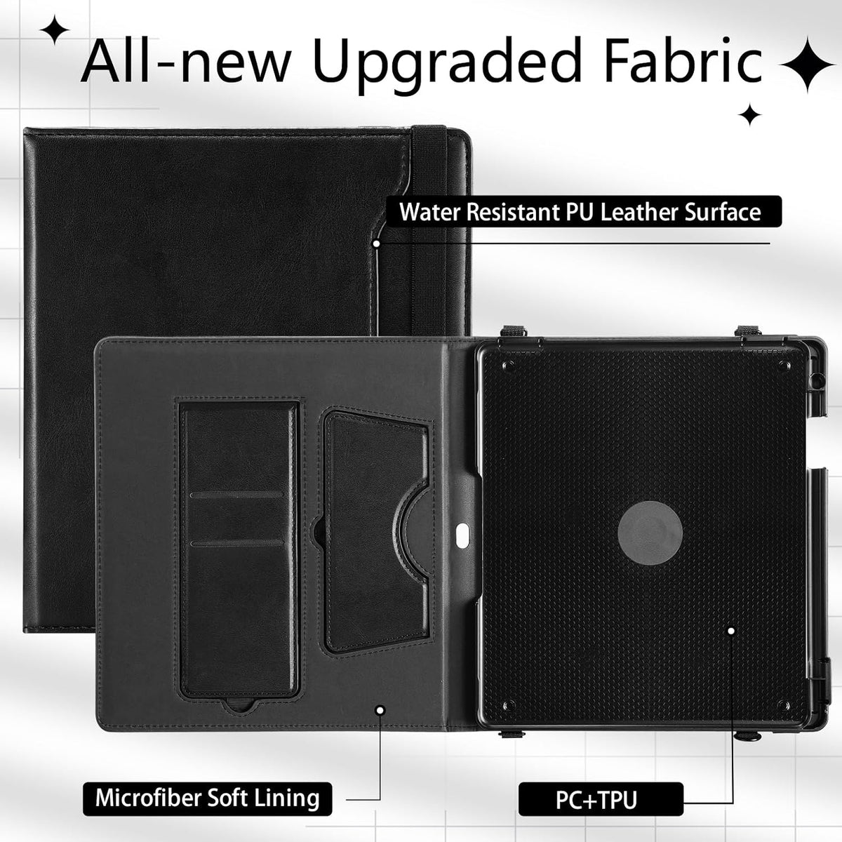 Funda para Kindle Scribe de 10,2" (2024/2022) de piel sintética con soporte para bolígrafo