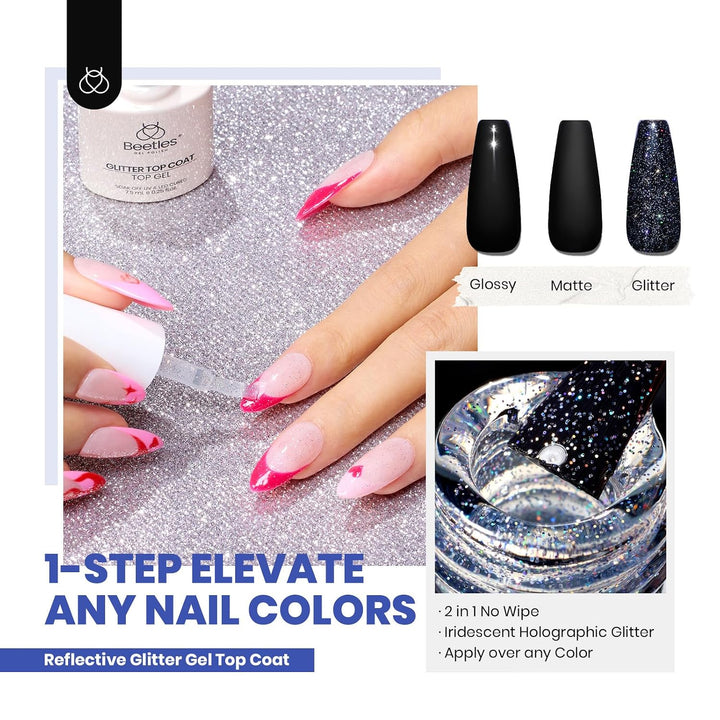 Beetles - Kit de esmalte de uñas de gel de 44 piezas, juego de 36 c...