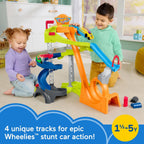 Fisher-Price Little People Hot Wheels - Juguete de pista de carreras en