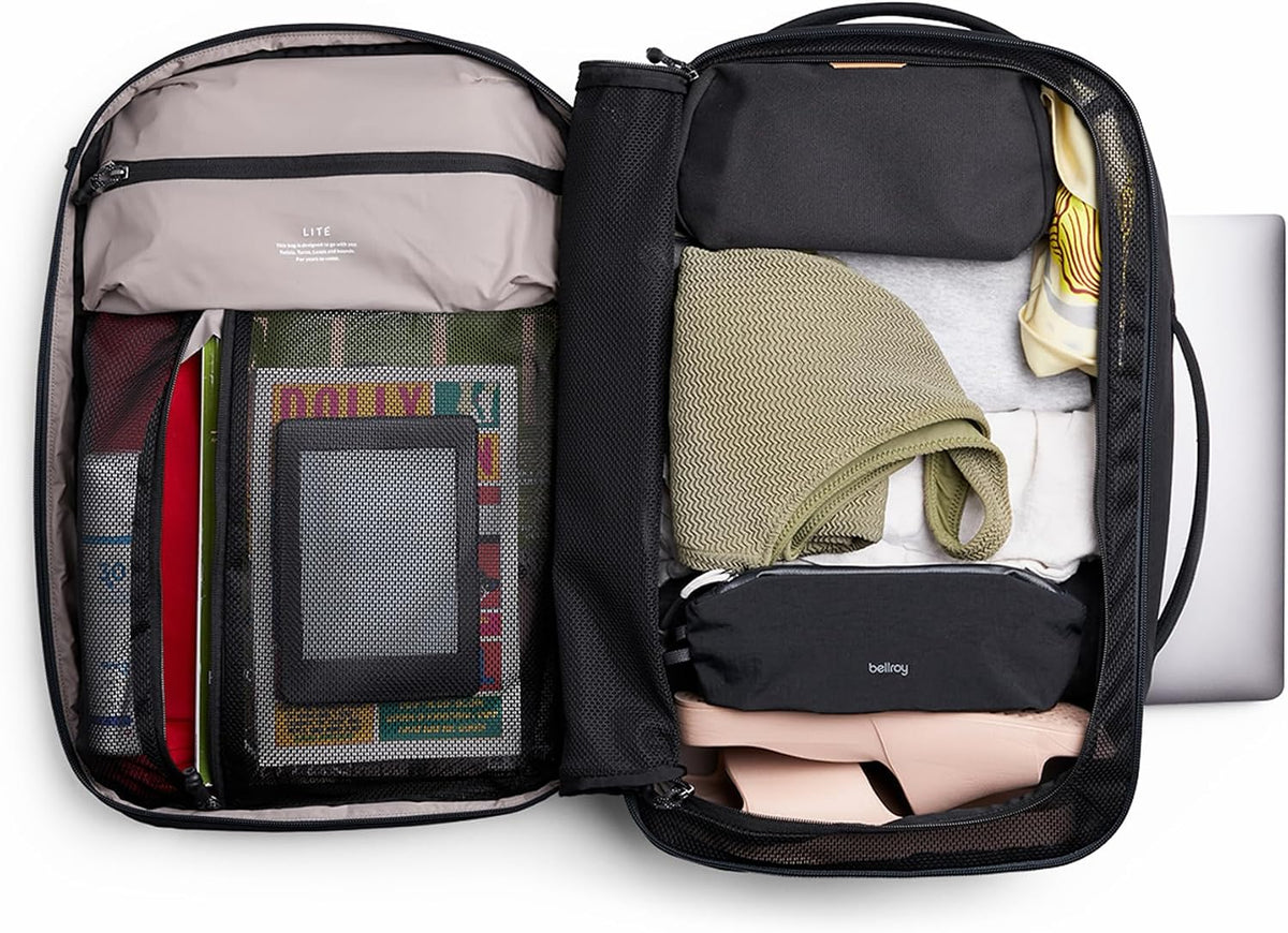 Bellroy Lite Travel Pack 30L, mochila de viaje de mano - Negro
