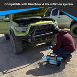 Uharbour Compresor de aire todoterreno de 12 V, compresor dual de p...