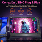 cocopar Monitor portátil de 17.3 pulgadas 4K UHD 60Hz 150% sRGB Mon...