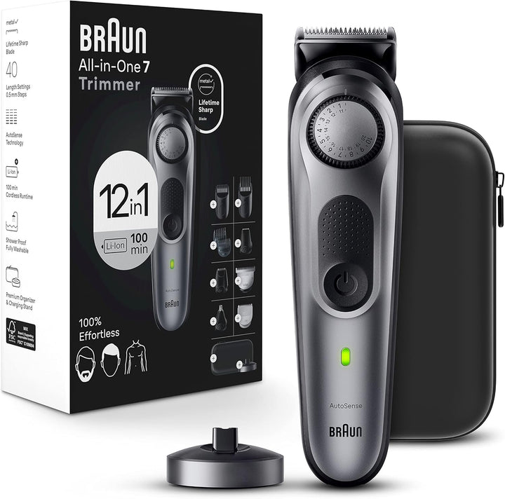 Braun Kit de afeitado todo en uno para hombre Series 7 7440, 12 en...
