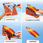 Doctor Jupiter Kit de lanzador de aviones de papel para niños a partir de 6