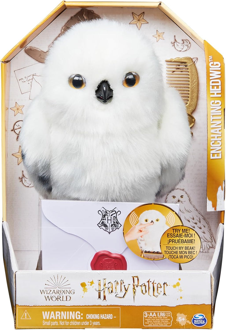 Wizarding World Harry Potter, lechuza interactiva Enchanting Hedwig...