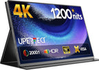 UPERFECT Monitor portátil 4K 16" 1200 liendres, 145% sRGB monitor p...