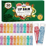 AZEN Paquete de 30 bálsamos labiales, bálsamo labial natural a gran...