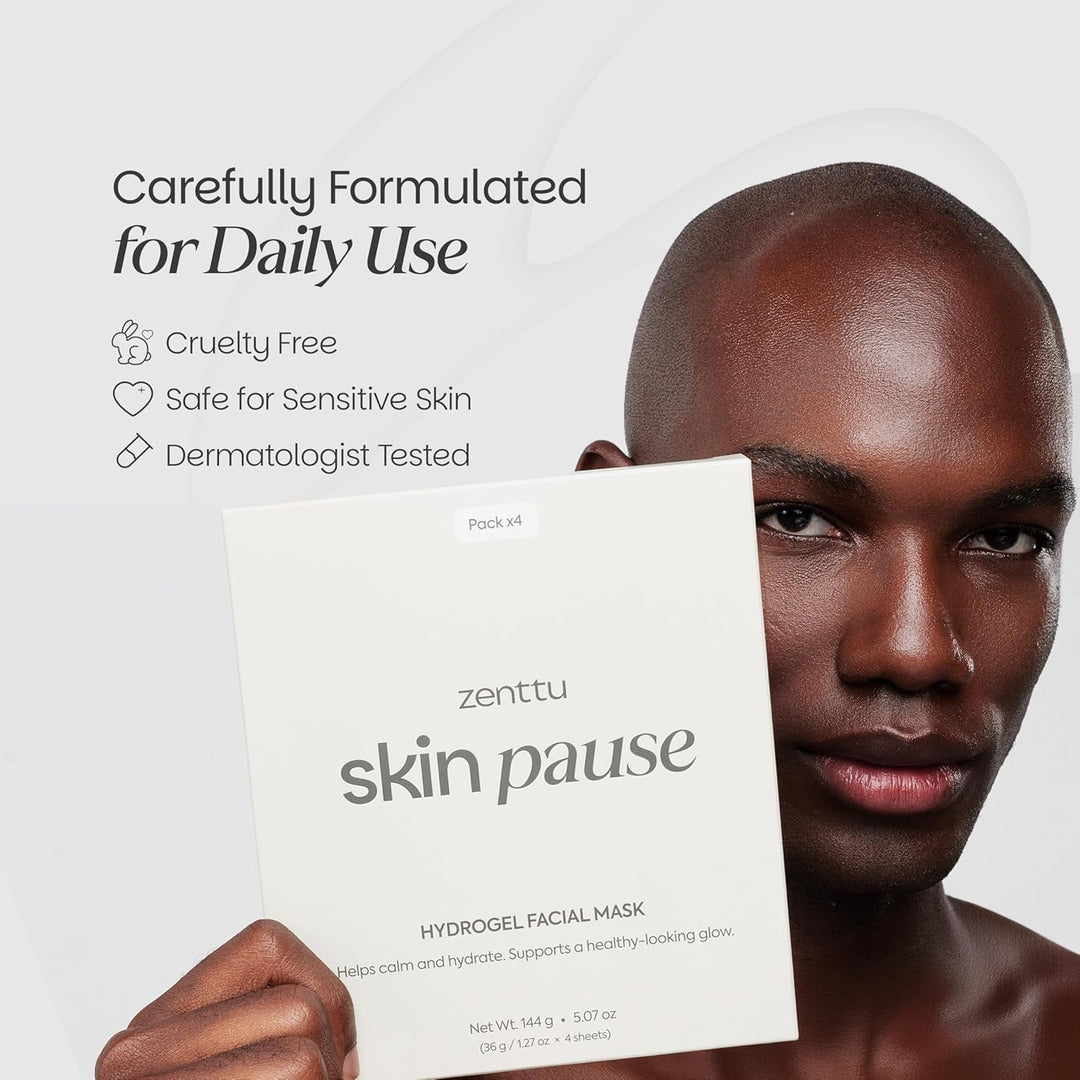 Zenttu Máscara facial coreana de colágeno, tecnología de hidrogel p...