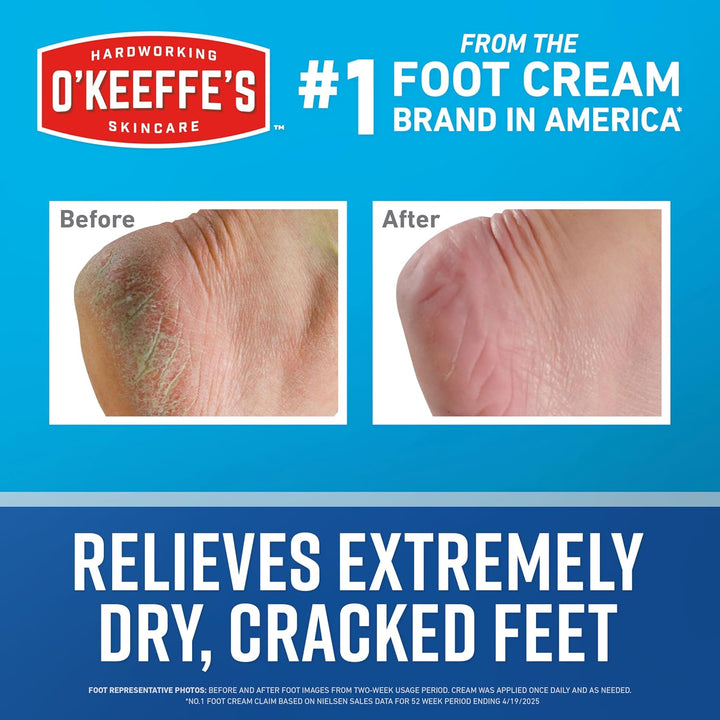 Crema para pies O'Keeffe's para pies saludables - frasco de...
