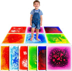 Onyoloy Azulejos sensoriales para el suelo, 9 unidades, Onyoloy 9 colores Baldosas