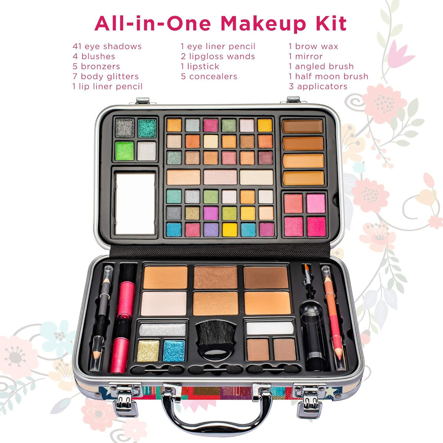 Vokai Kit de maquillaje de regalo \u2013 41 sombras de ojos, 7 bril...