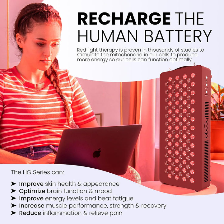 Hooga Terapia de Luz Roja de Cuerpo Completo, 660nm Rojo Cercano In...