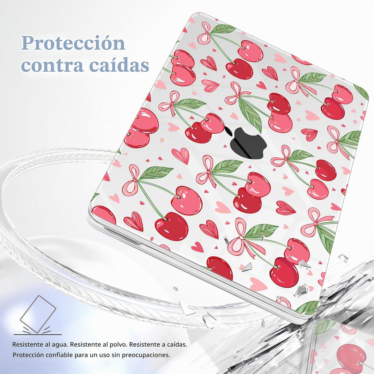 Lepeoac Funda rígida 4 en 1 para MacBook Neo 13 (A3404), cerezas y...