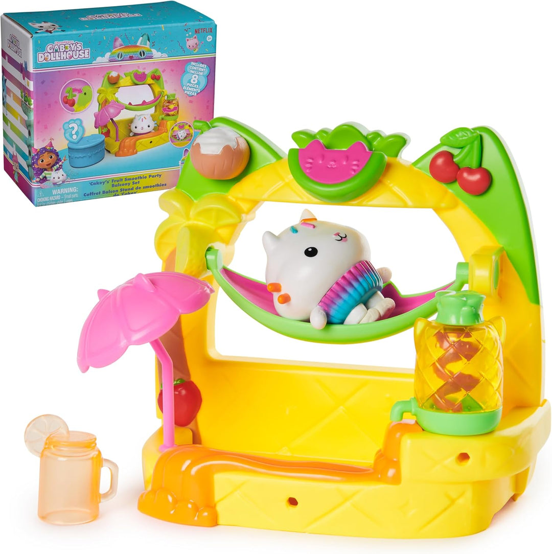 DreamWorks Gabby's Dollhouse, juego de balcón de batido de frut...