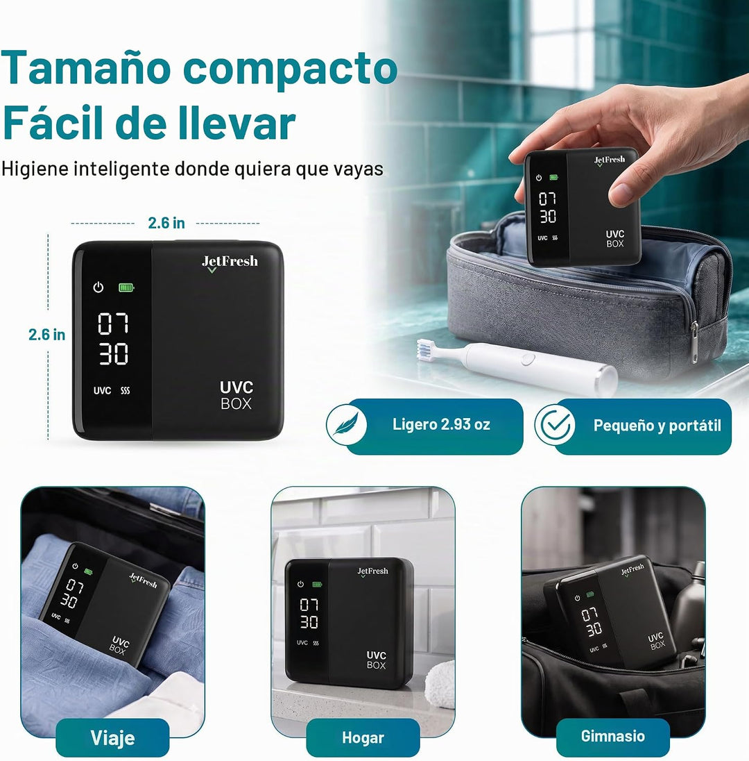 Soporte desinfectante para cepillos de dientes UV y limpiador con p...