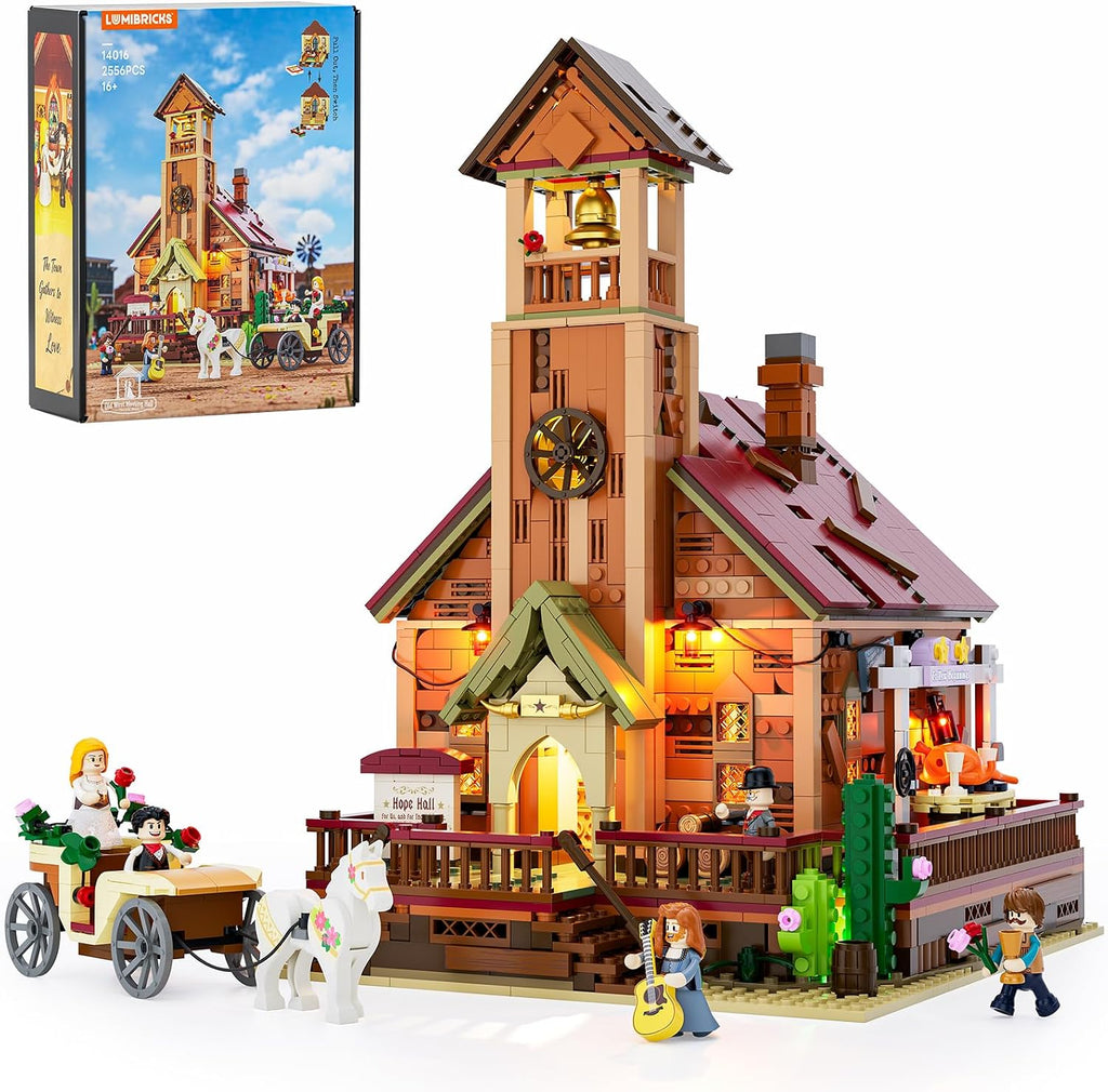 Lumibricks Western Meeting Hall Lighting - Juego de ladrillos de