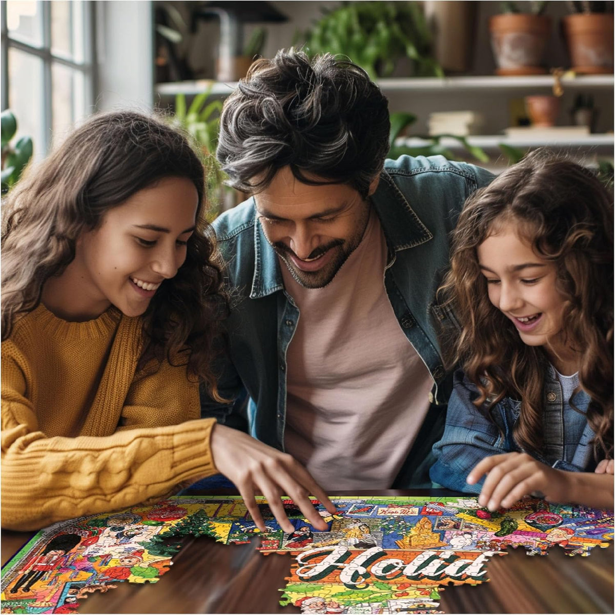 blanco Mountain Puzzles Holidays - Rompecabezas de 1000 piezas