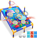 Juego de lanzamiento de bolsas de frijoles de animales, juego de lanzamiento al aire libre, suministros de fiesta familiar para niños, regalo para cumpleaños o Navidad para niños pequeños de 3, 4, 5