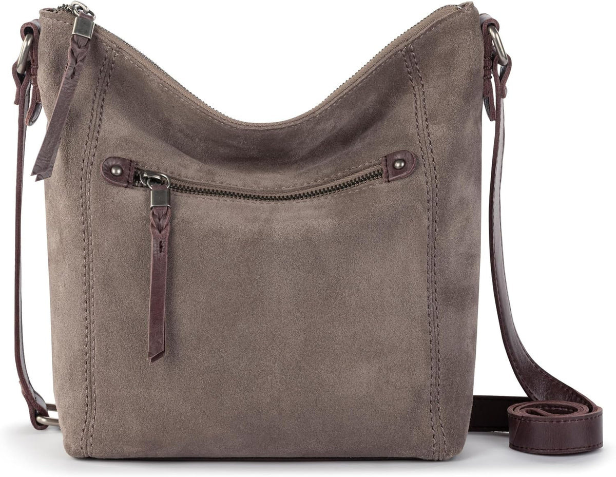 The Sak Ashland Crossbody Purse - Bolso de mano de cuero para mujer para uso diario y viajes - Cruzado con correa ajustable para el hombro