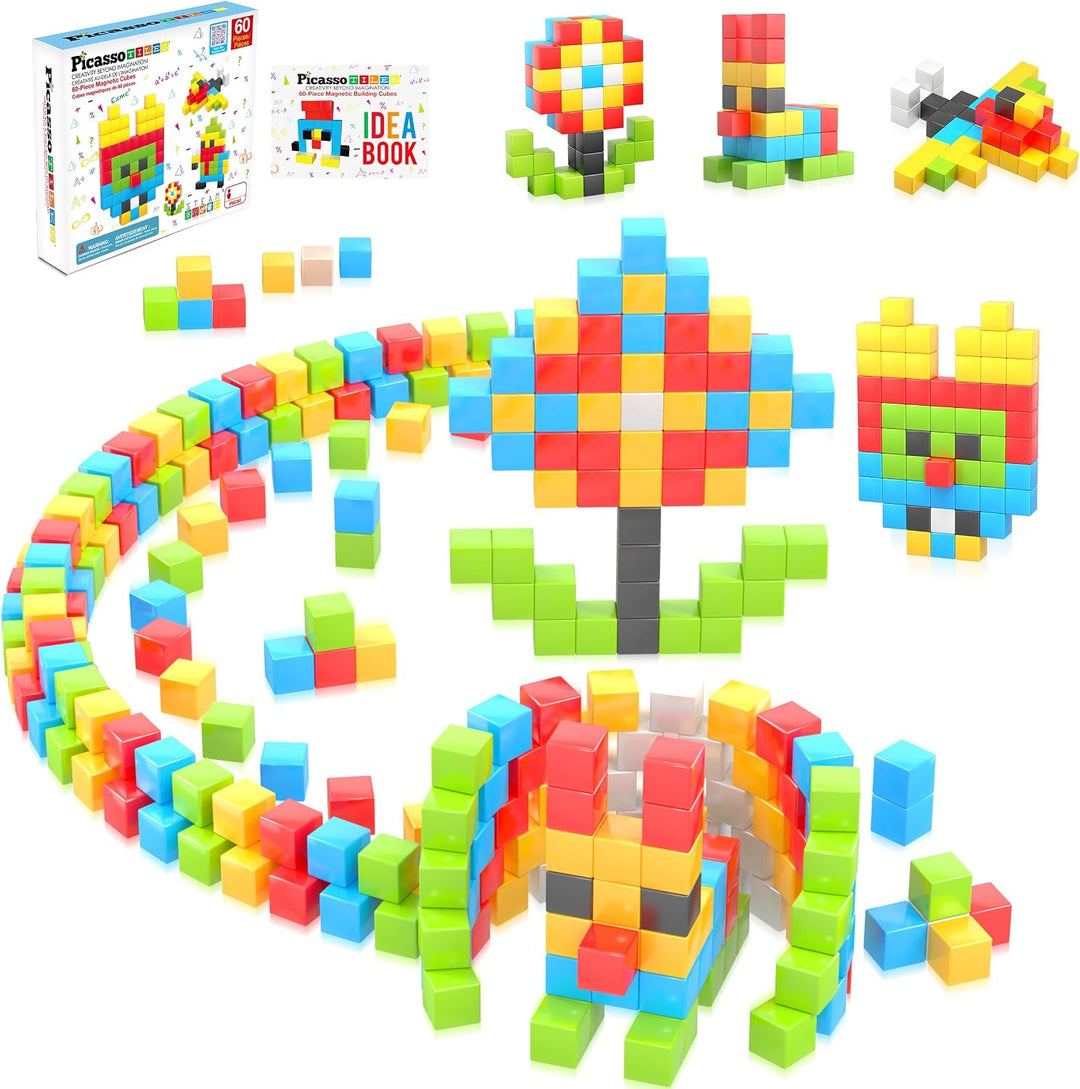 Picasso Cubes - Cubo magnético de rompecabezas de píxeles de 0.5 pu...