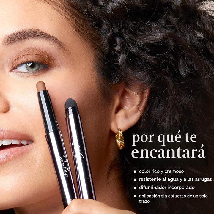 Julep 101 Crème to Powder - Sombras de ojos en barra resistentes al...