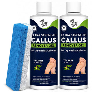 Removedor de callos para pies con gel extra fuerte y juego de piedr...