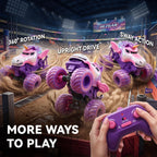 BEZGAR Camión monstruo rosa 1:18, coche de control remoto de unicornio para