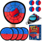 Juego de pelota de lanzamiento y captura de araña, guante de entrenamiento de béisbol para principiantes y pelotas adhesivas para niños, juego familiar para exteriores, playa, patio, piscina, regalo