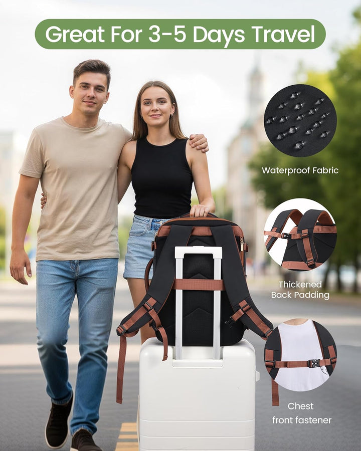 LOVEVOOK Mochila de viaje de 40 L para mujeres y hombres, mochila d...