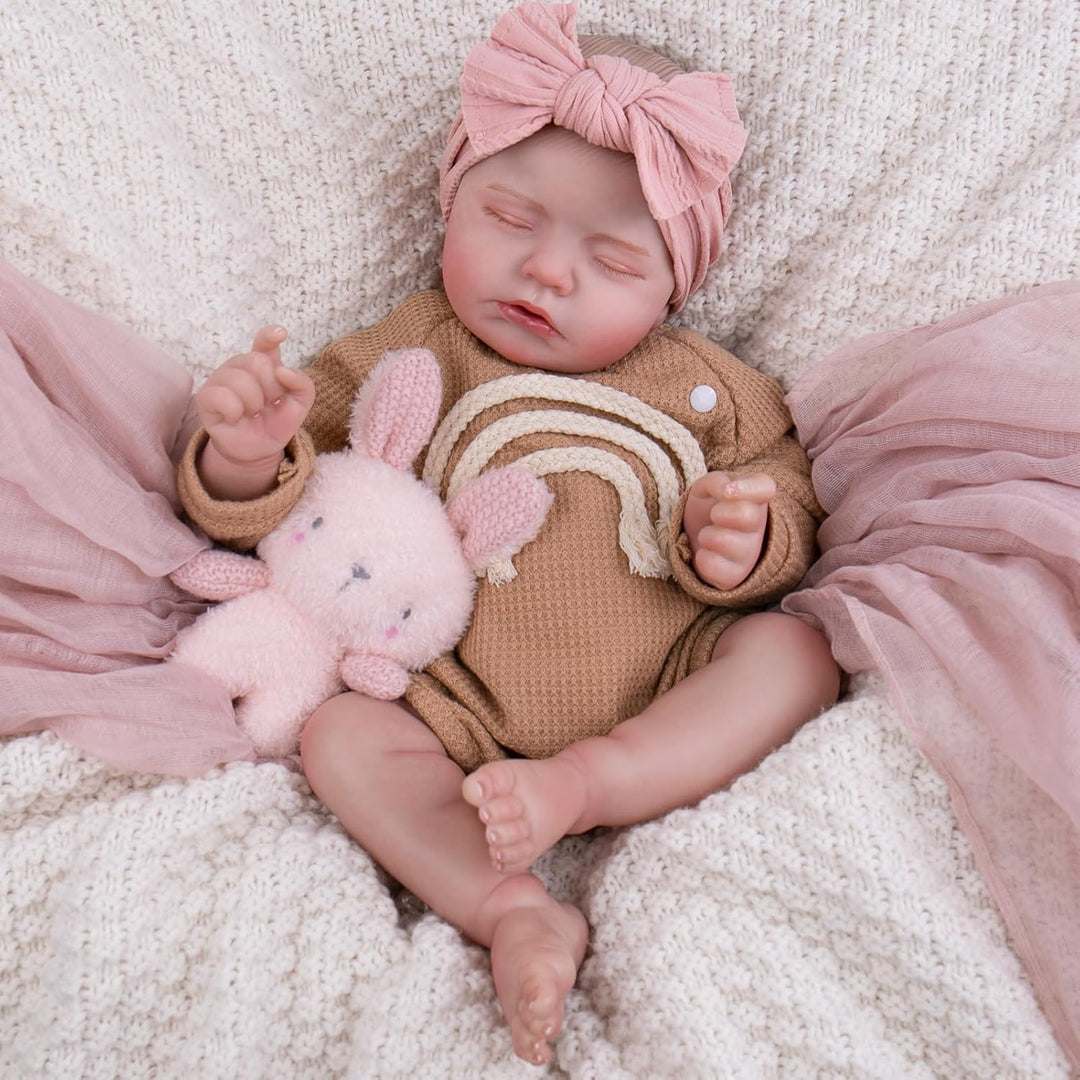 Aori Muñeca bebé renacida de 20 pulgadas - Muñeca recién nacida hip...