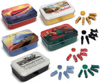 Juego de mesa de lujo de tren | Piezas de jugador para boleto para montar y otros juegos de mesa de tren para adultos, familiares y niños | Miniaturas mejoradas | Juego completo de 5