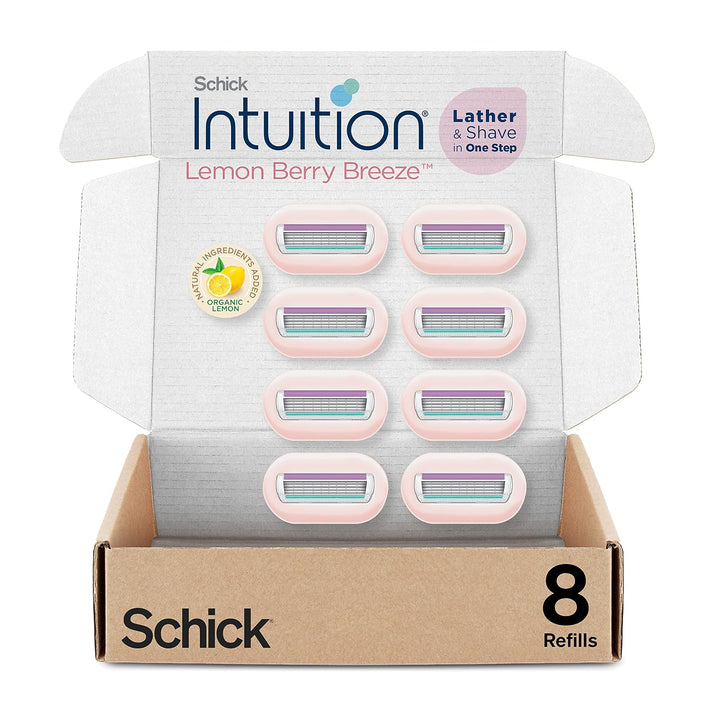 Schick INTUITION - Recambio de maquinillas de afeitar Lemon Berry B...
