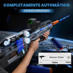 SOFITEN Pistola de juguete eléctrica potente rifle de francotirador automático con bala suave, equipado con alcance, 2 cargadores extendidos (*18), chaleco táctico, regalos de cumpleaños de Navidad y Año Nuevo para niños, adolescentes y adultos