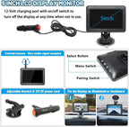 Cámara de respaldo inalámbrica EWAY WiFi magnética de 1080P HD con batería recargable, sin cableado, para monitoreo trasero y reversa en coche, camioneta, camioneta pickup, autocaravana, quinta rueda