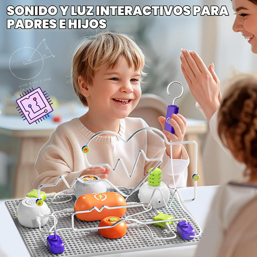 Kits de ciencia para niños - Kits STEM para niños, Kit de exploración de electrónica, Más de 150 proyectos, 14 partes de circuito, juguetes educativos STEM para niños y niñas de 3, 4, 5, 6, 7, 8, 9